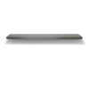 Brushed Steel Floating Shelves front view
