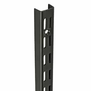 430mm Black Twin Slot Uprights