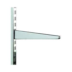 120mm Polished Chrome Twin Slot Shelf Bracket