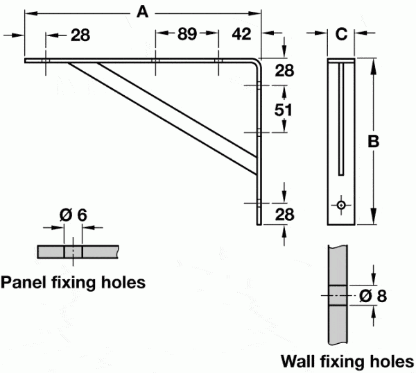 Heavy Duty bracket Diagram