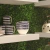 White floating shelves for walls purchased from Top Shelf UK for a commercial building