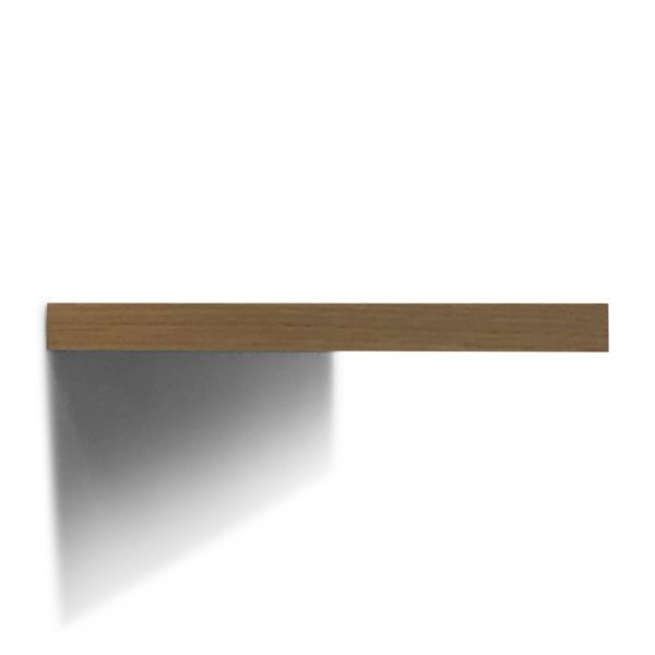 Oak Veneered Floating Shelves side view