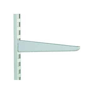 610mm White Twin Slot Shelf Bracket