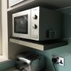 Ready To Paint Wall Shelves in grey colour for kitchen