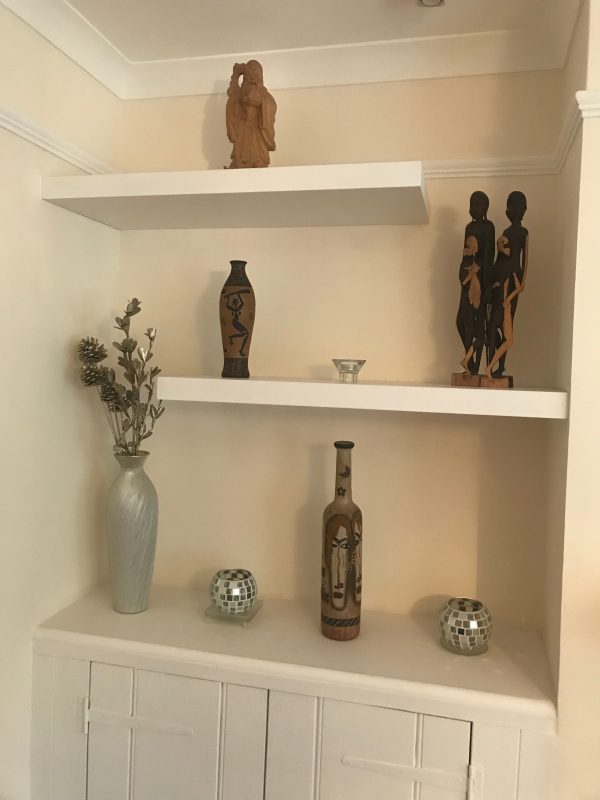 Ready To Paint Wall Shelves white colour