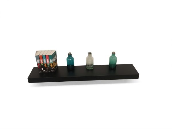 mall black floating shelves