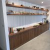 Charcoal Grey Gloss Alcove Shelves