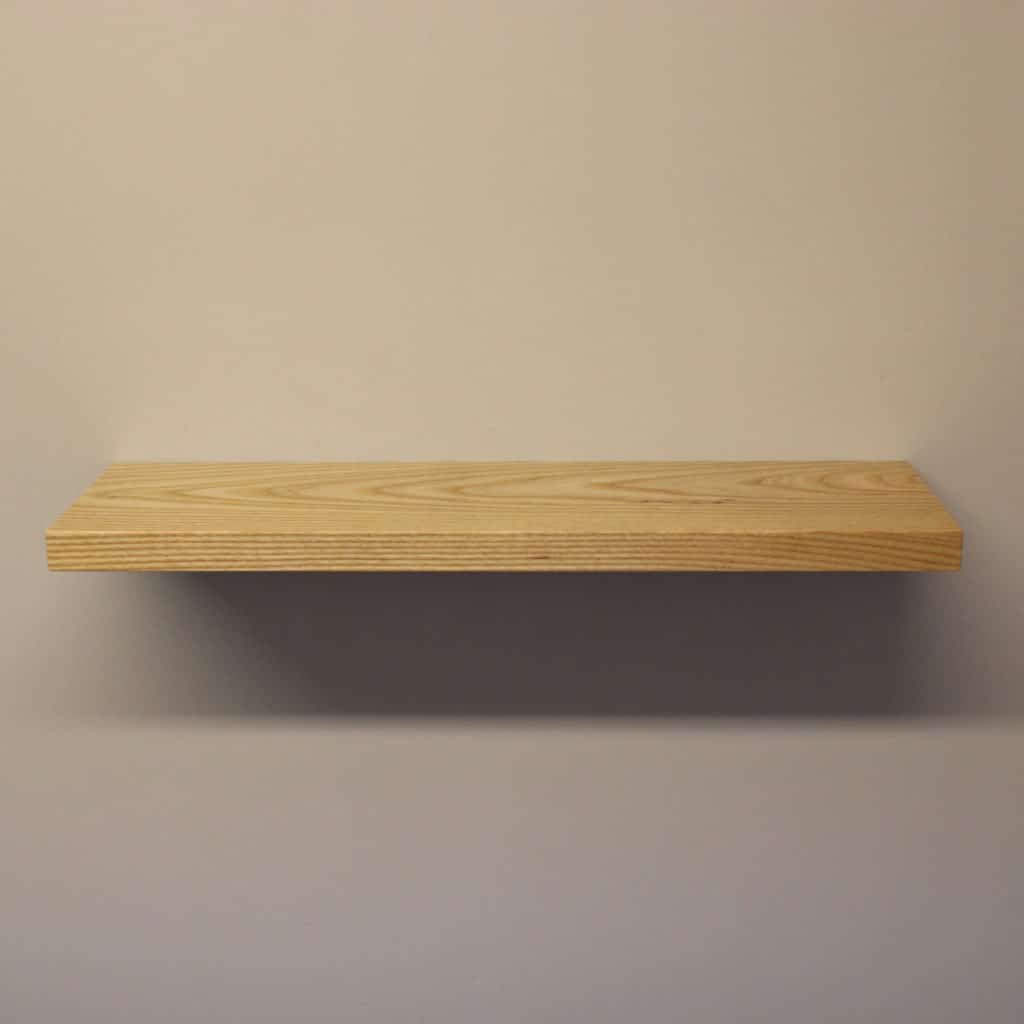 Solid Ash Floating Shelves Top Shelf UK