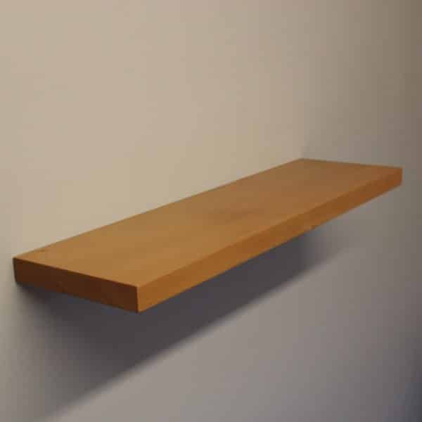 solid beech floating shelf by Top Shelf UK