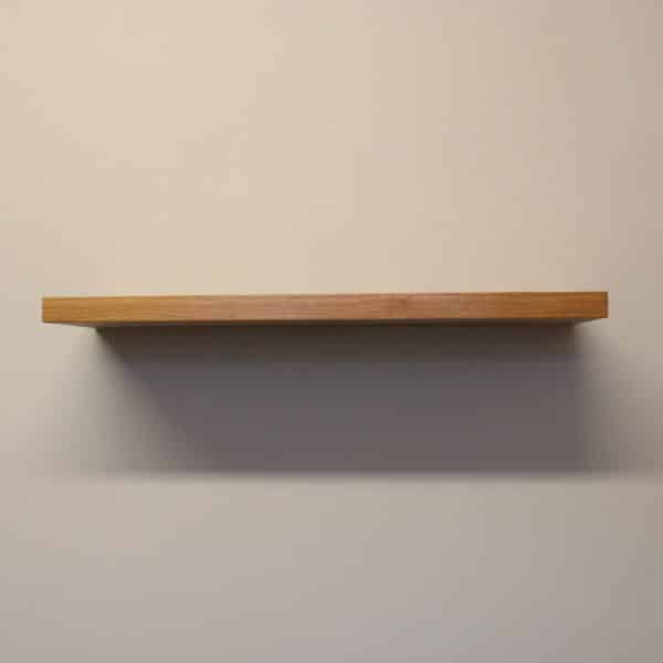solid cherry floating shelf by Top Shelf UK front view