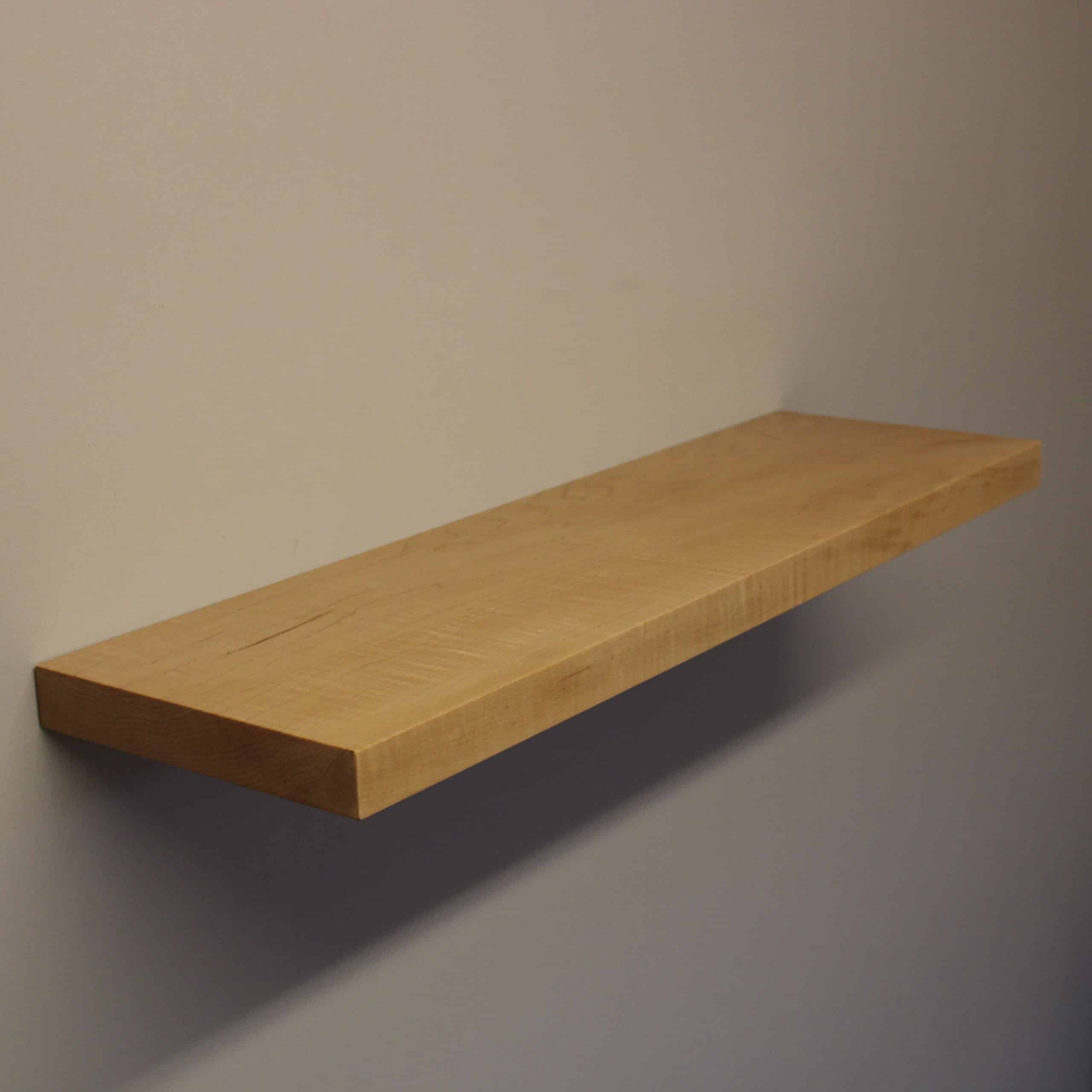 Solid Maple Floating Shelves