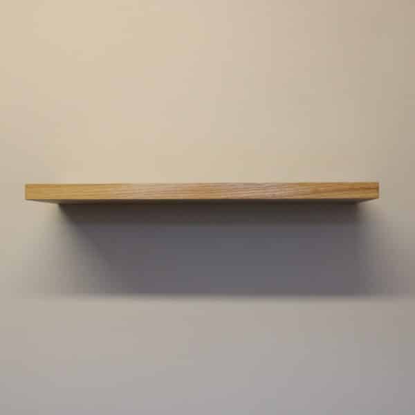 solid oak floating shelf by Top Shelf UK - front view